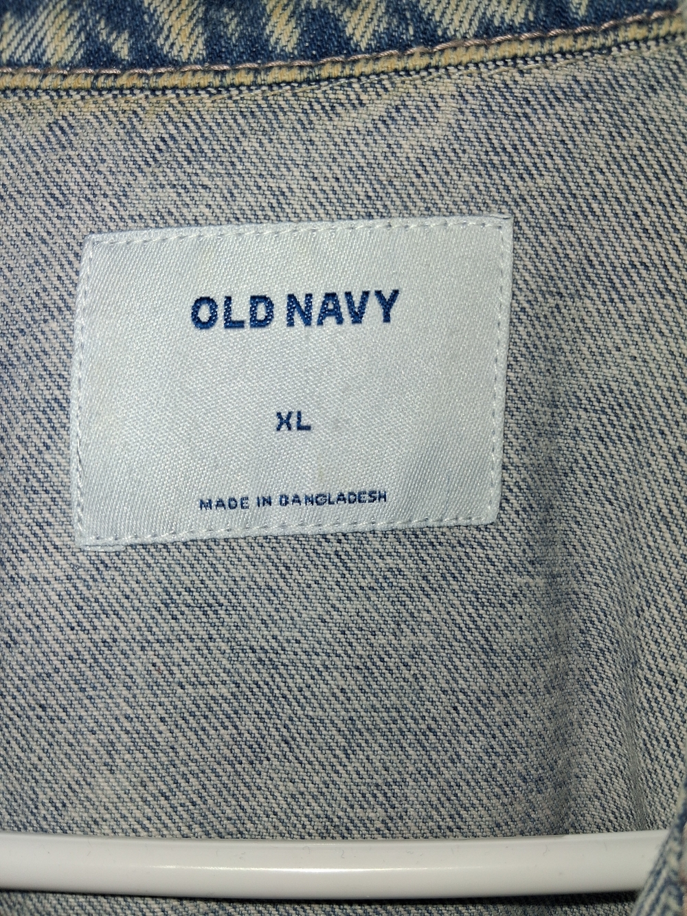 Old Navy Women's Oversized Boyfriend Light Blue Distressed Denim Jacket - Picture 4 of 9